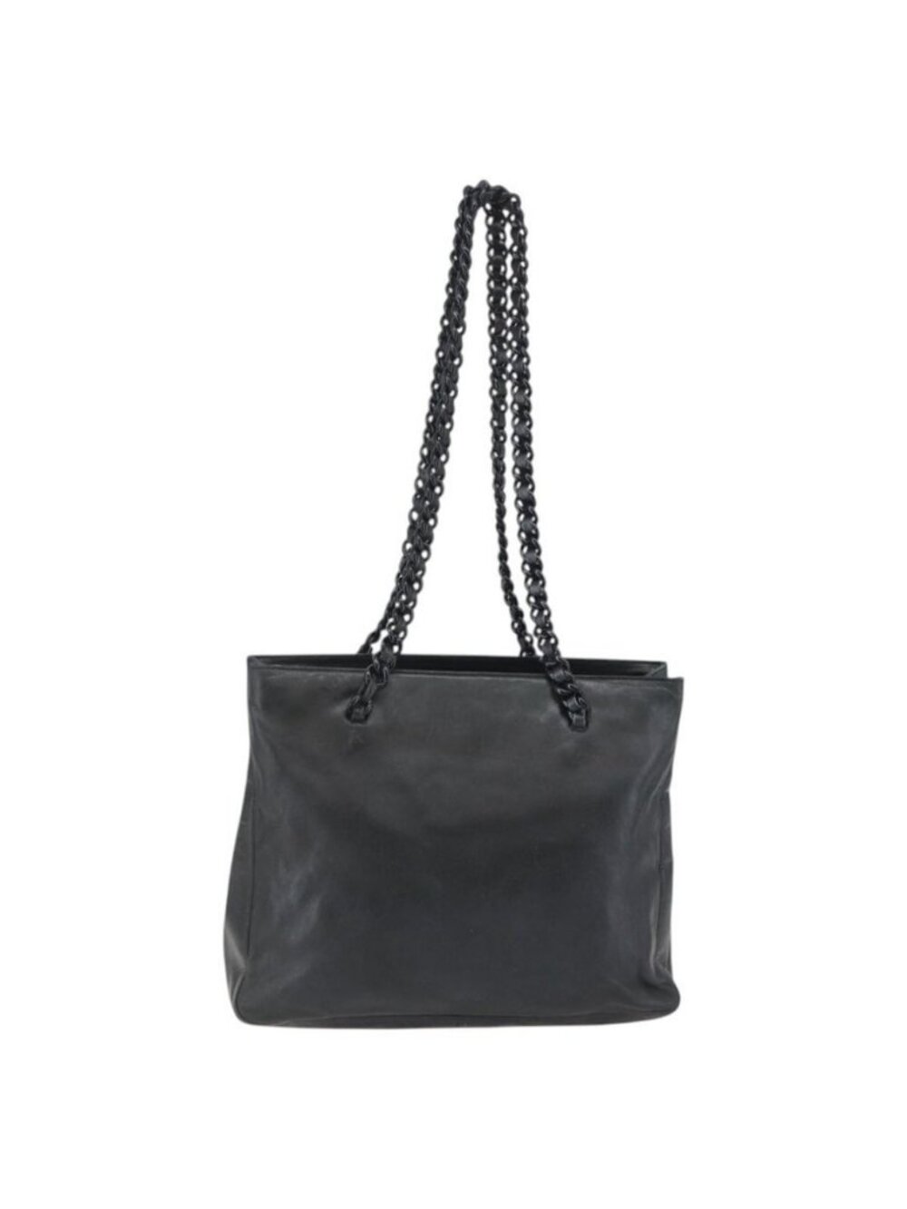 Authentic PRADA Shoulder Bag Leather Black